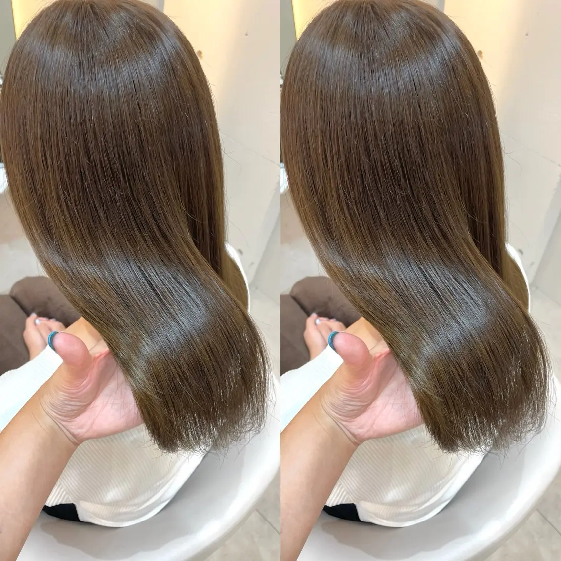 ミディアム カラー カット ヘアカラー トリートメント ヘアセット ブリーチ無しダブル カラー🦕まどかのヘアスタイル