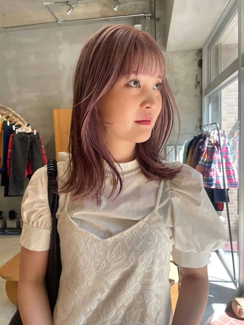 カラー カット ヘアカラー トリートメント wewe: momoeのヘアスタイル