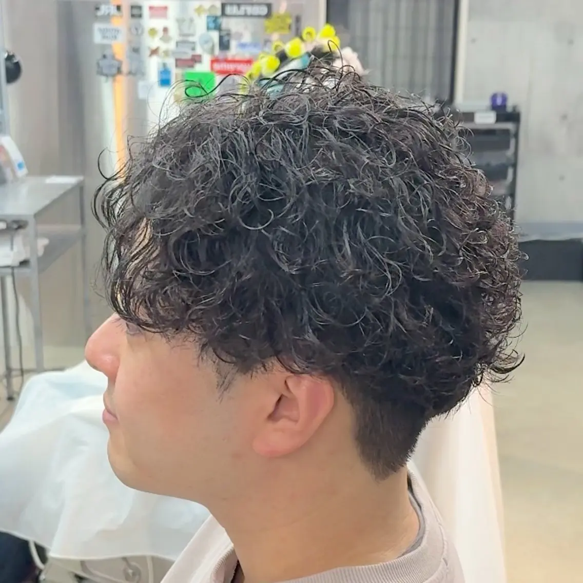 ショート パーマ ヘアアレンジ メンズ MENIN メンズ サロン　望月　涼太のヘアスタイル