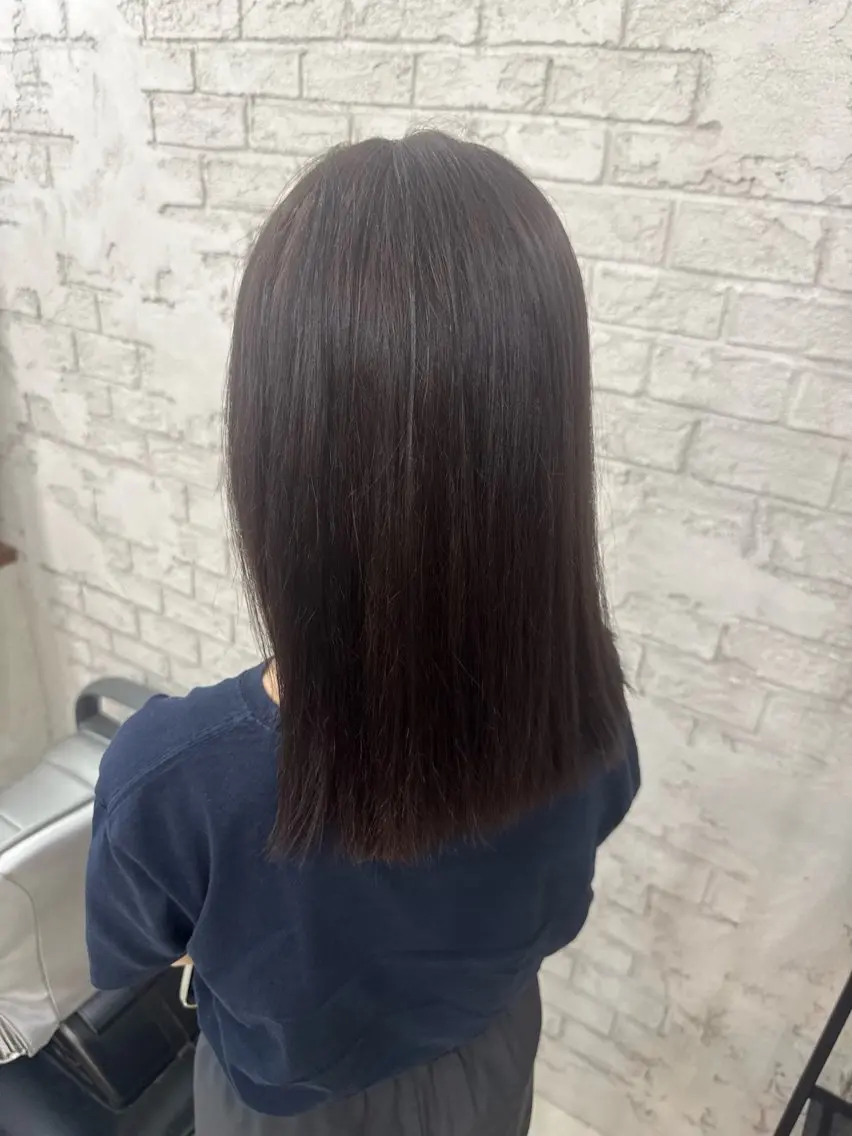 カラー 縮毛モデル募集中 💙あみ🙌🏻のヘアスタイル