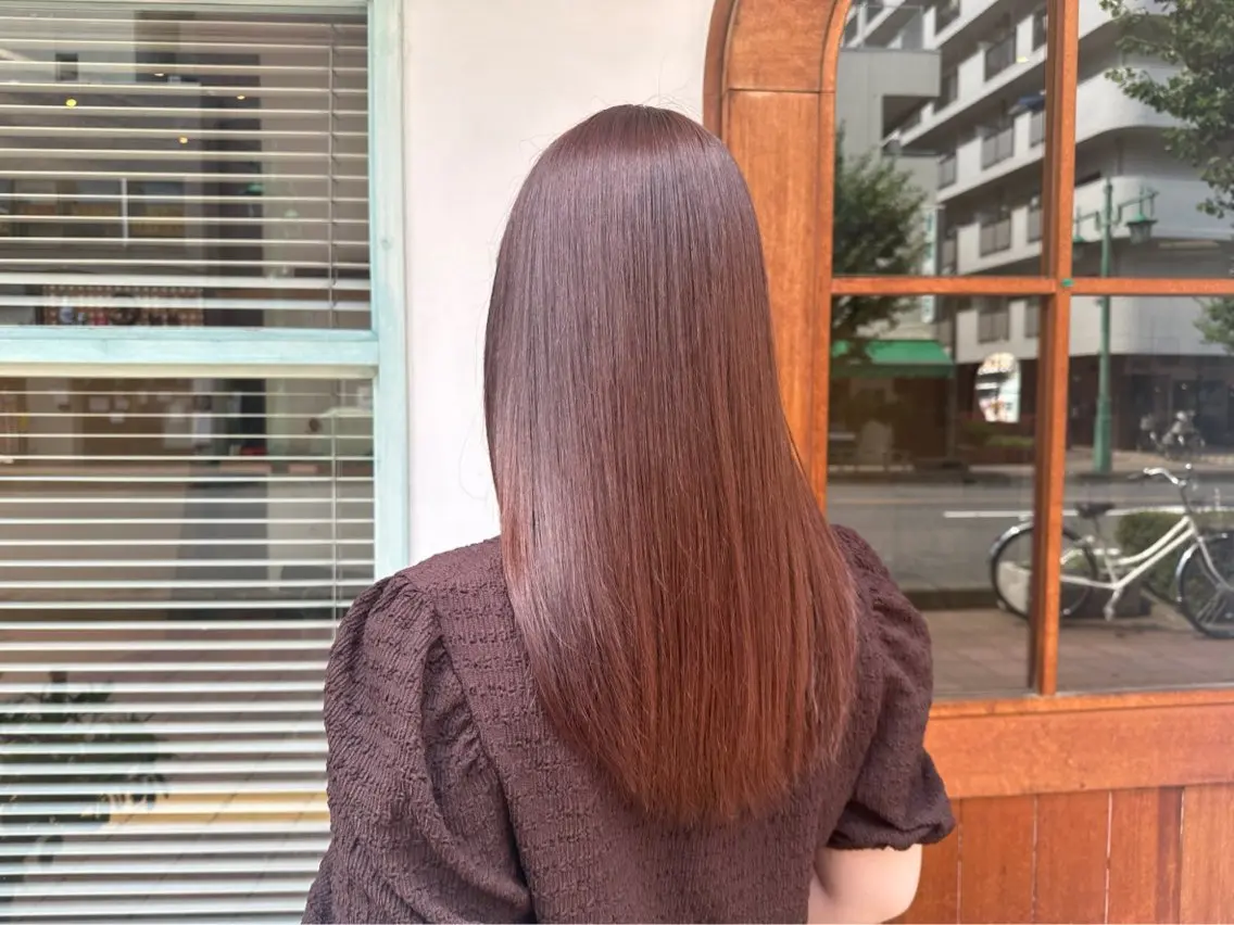 ロング 縮毛矯正 おがわ らいむ🕊️のヘアスタイル