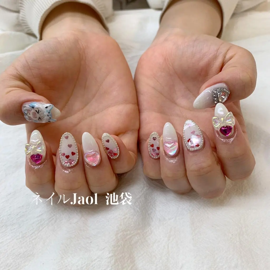 ロング ネイルJaol 池袋のネイルデザイン