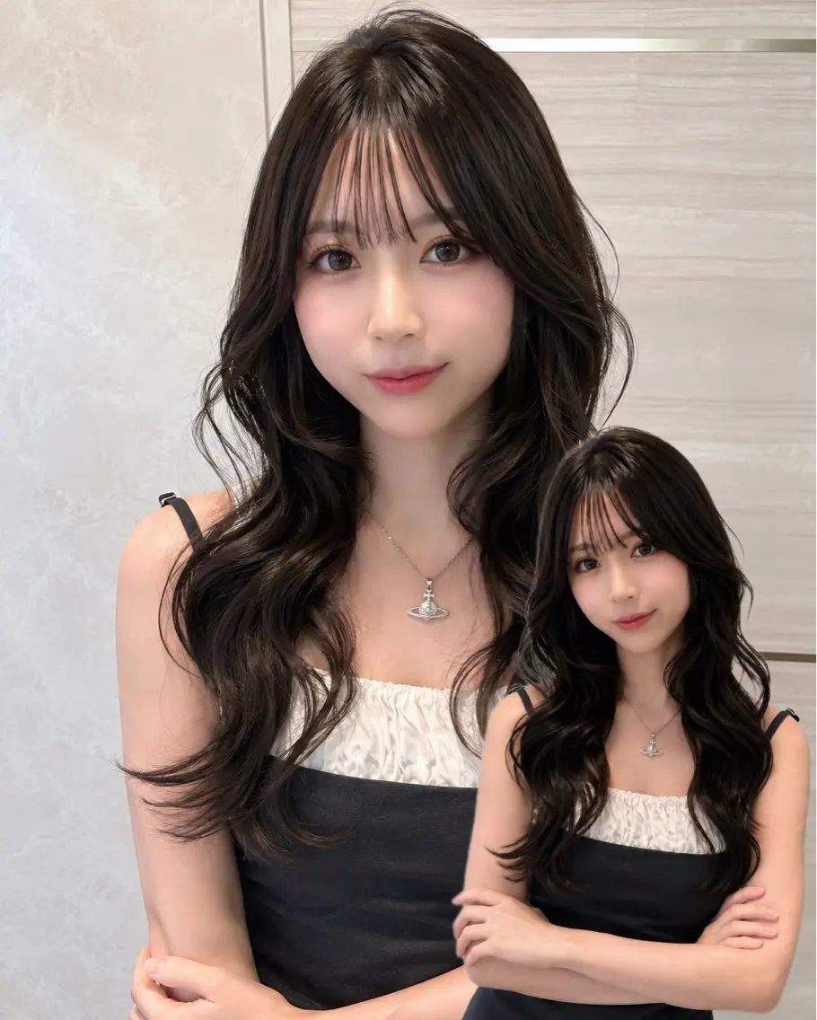 ロング カラー ヘアアレンジ ヘアカラー トリートメント 🌿巴結生🌱大宮 ミルクティーベージュのヘアスタイル