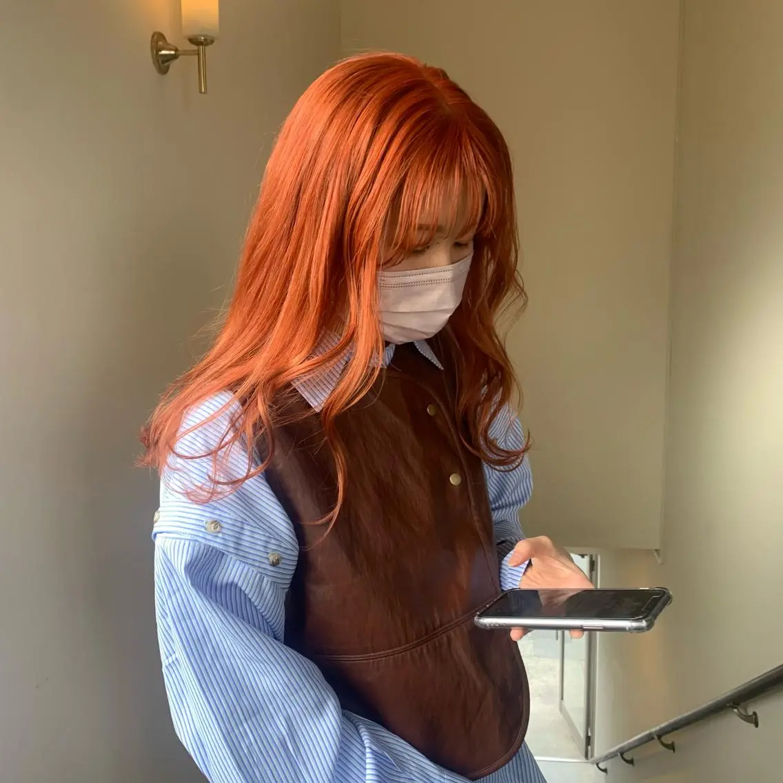 ロング カラー ヘアカラー 本間 結衣のヘアスタイル