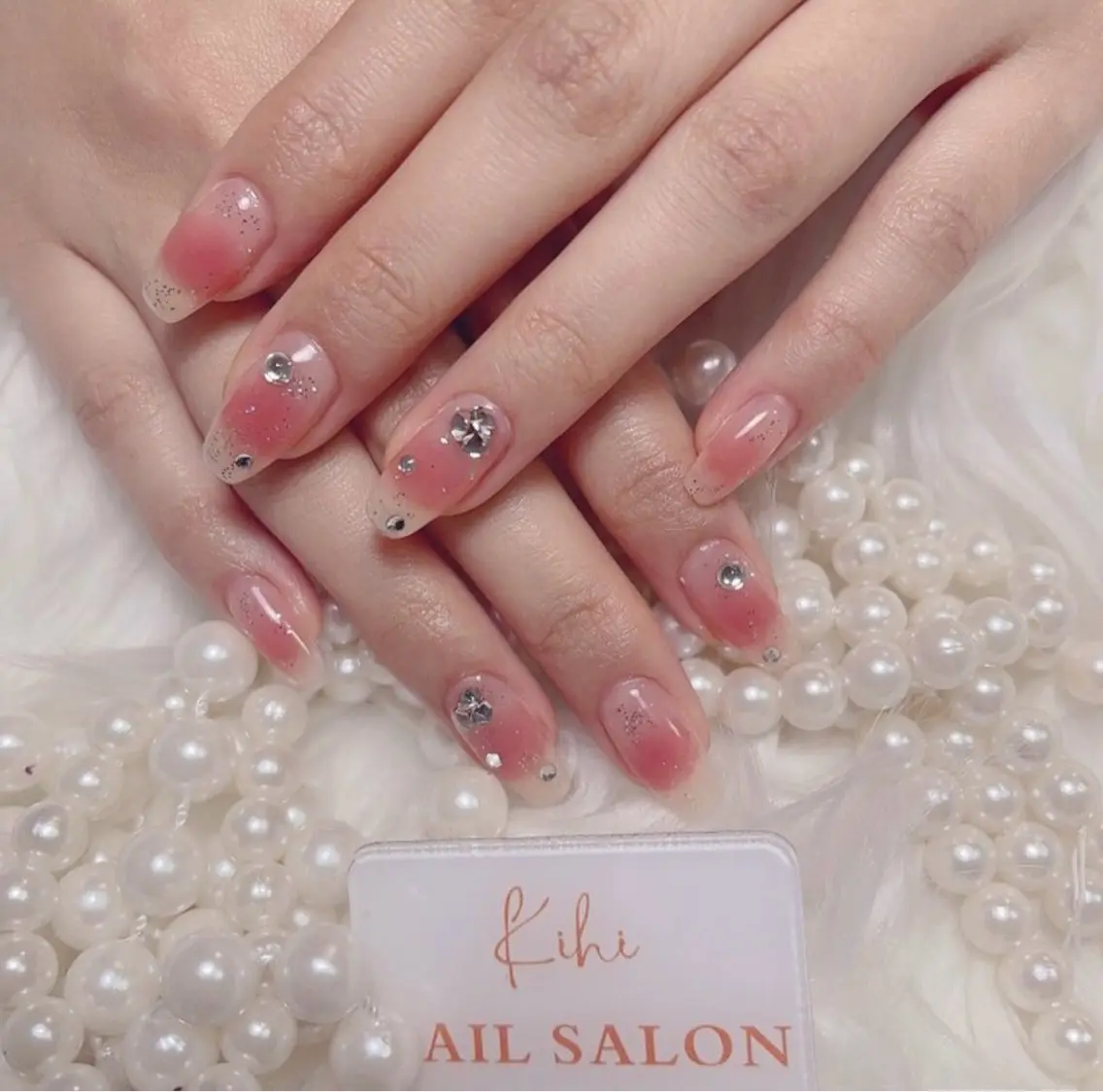 ネイル アートネイル フレンチネイル ジェルネイル グラデーション 韓国ネイル ハンドネイル Nail Salon kihi大塚店のネイルデザイン
