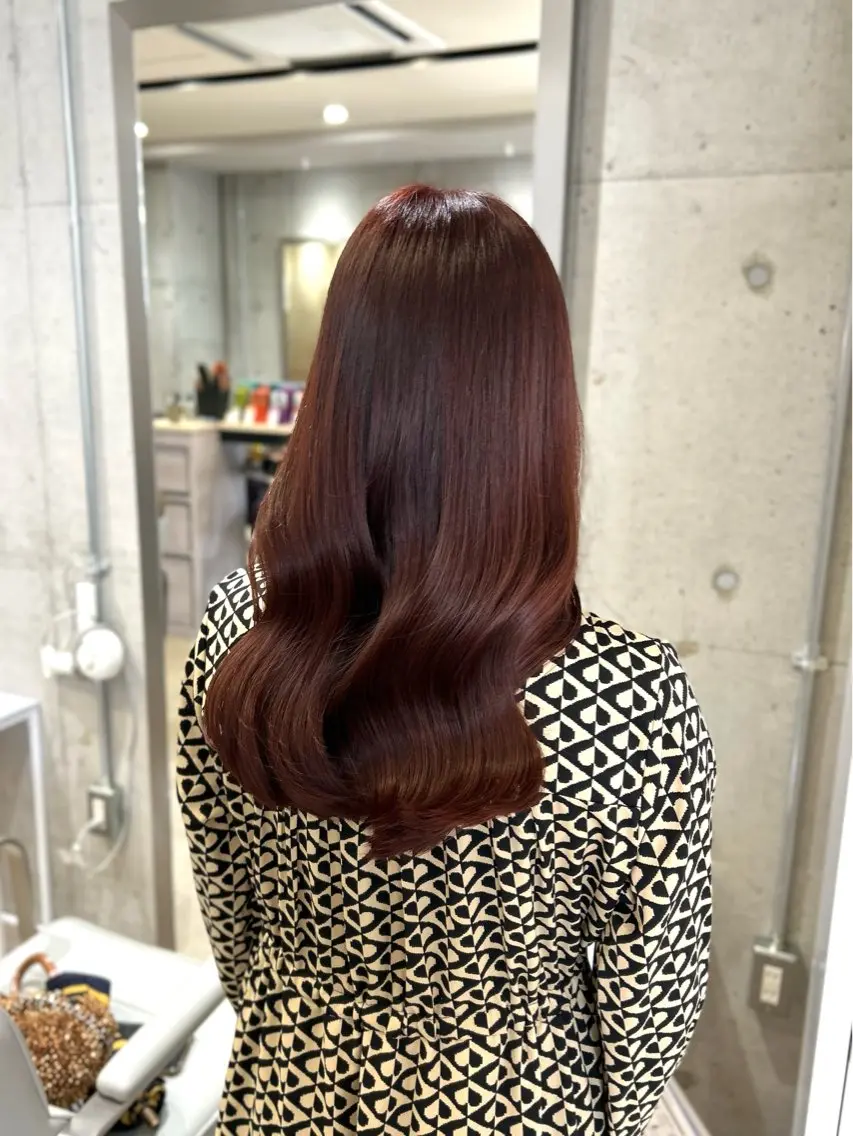 ロング カラー ヘアカラー トリートメント SAKURA🍒 天神/大名/透明感のヘアスタイル