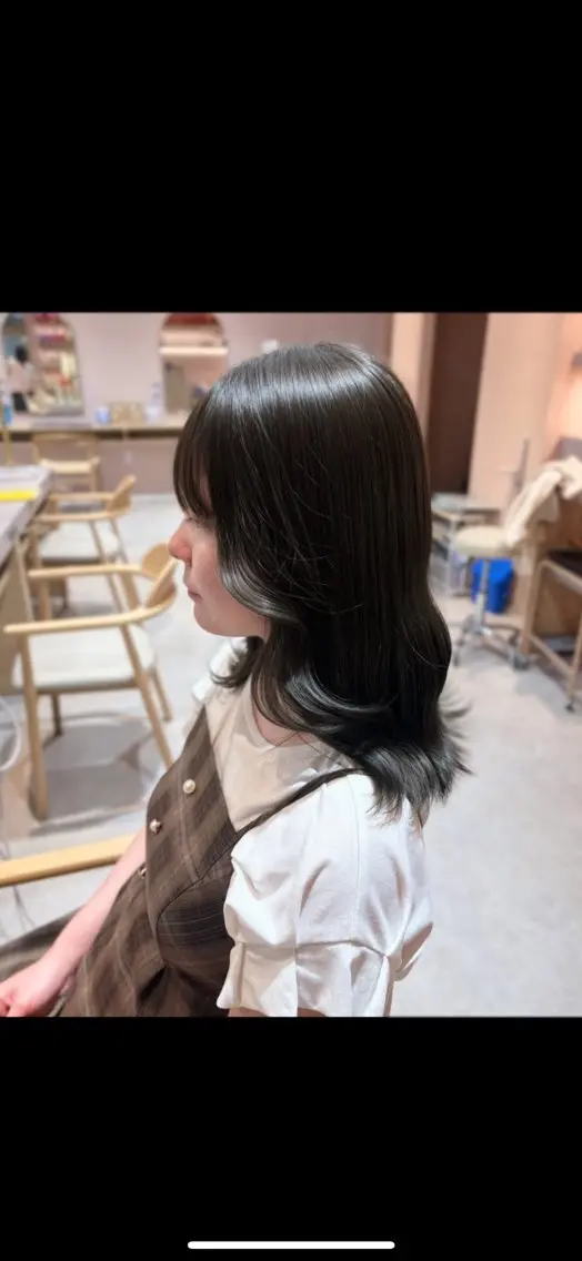 ミディアム ヘアカラー merc.🧸🫧 平山莉子のヘアスタイル