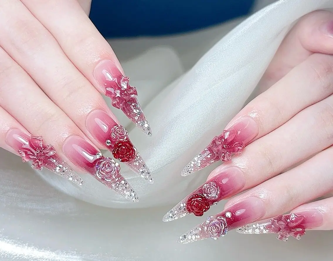 ネイル ハンドネイル Aura Nail 長さだし/パラジェルのネイルデザイン