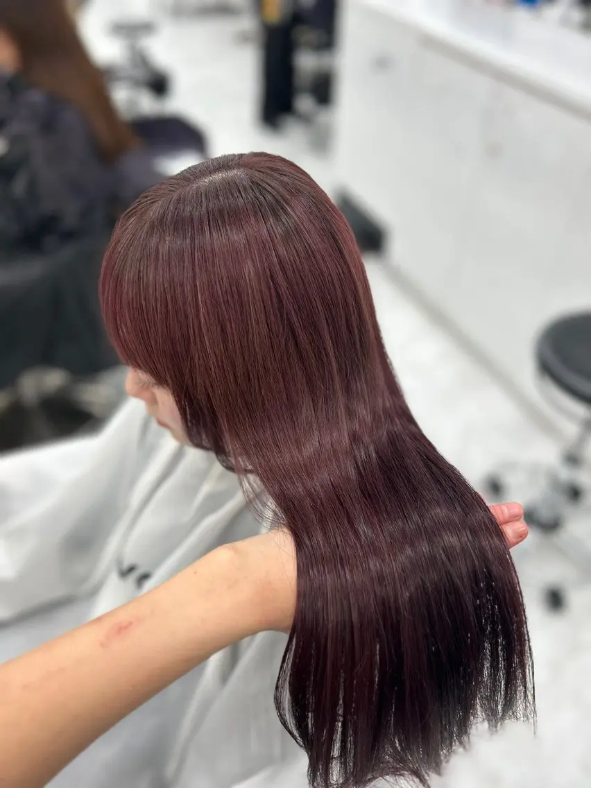 ロング カラー ヘアカラー トリートメント ヘアセット 透明感うる艶カラー 🤍MANAMIのヘアスタイル
