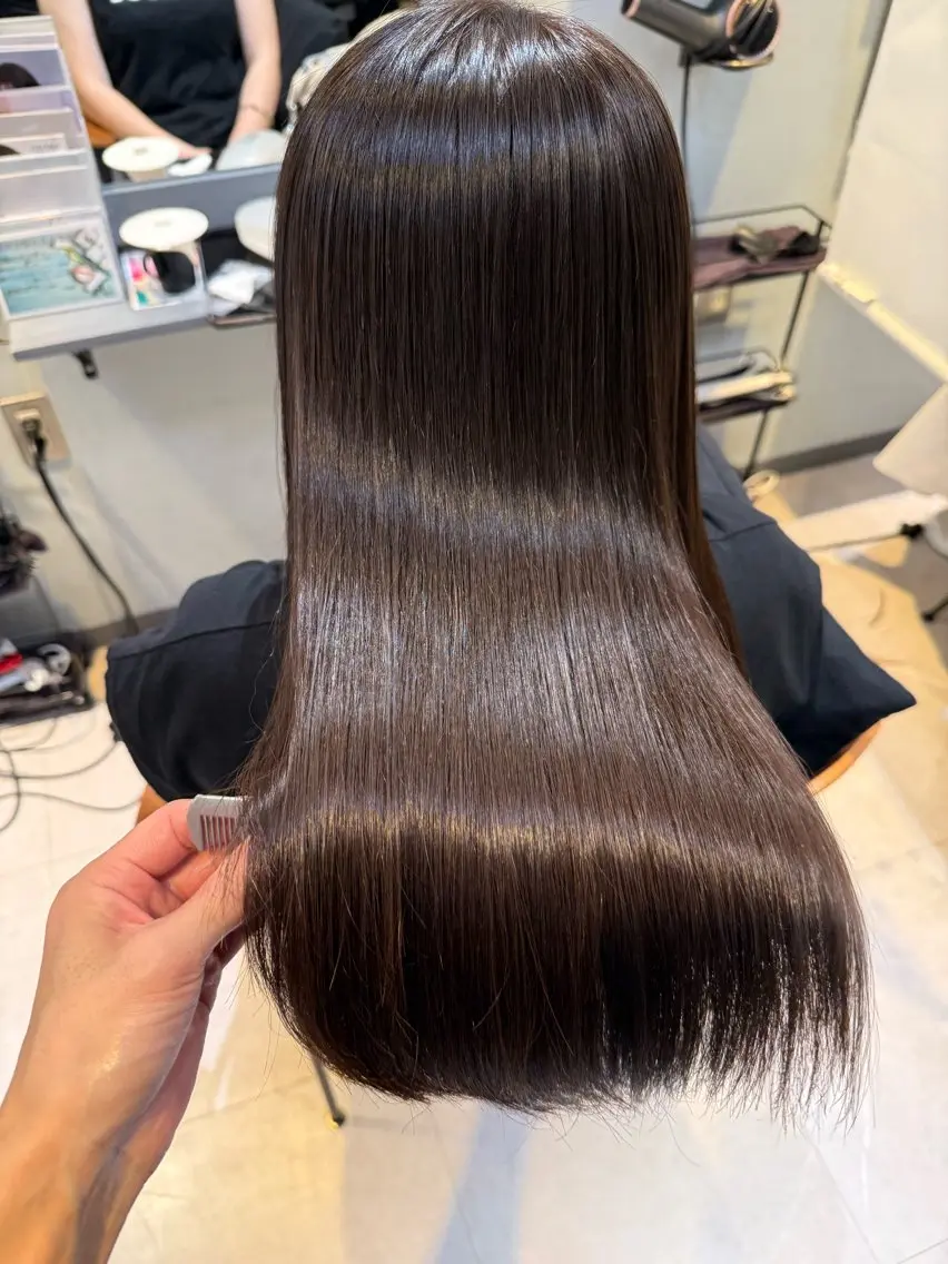 ロング カラー カット ヘアカラー 縮毛矯正 トリートメント 銀座・有楽町 かけるのヘアスタイル