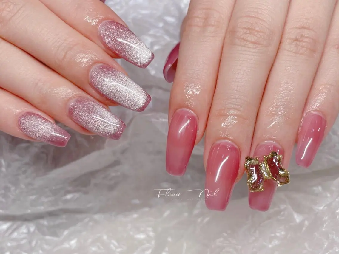 ネイル ストーンネイル Flower nailのネイルデザイン