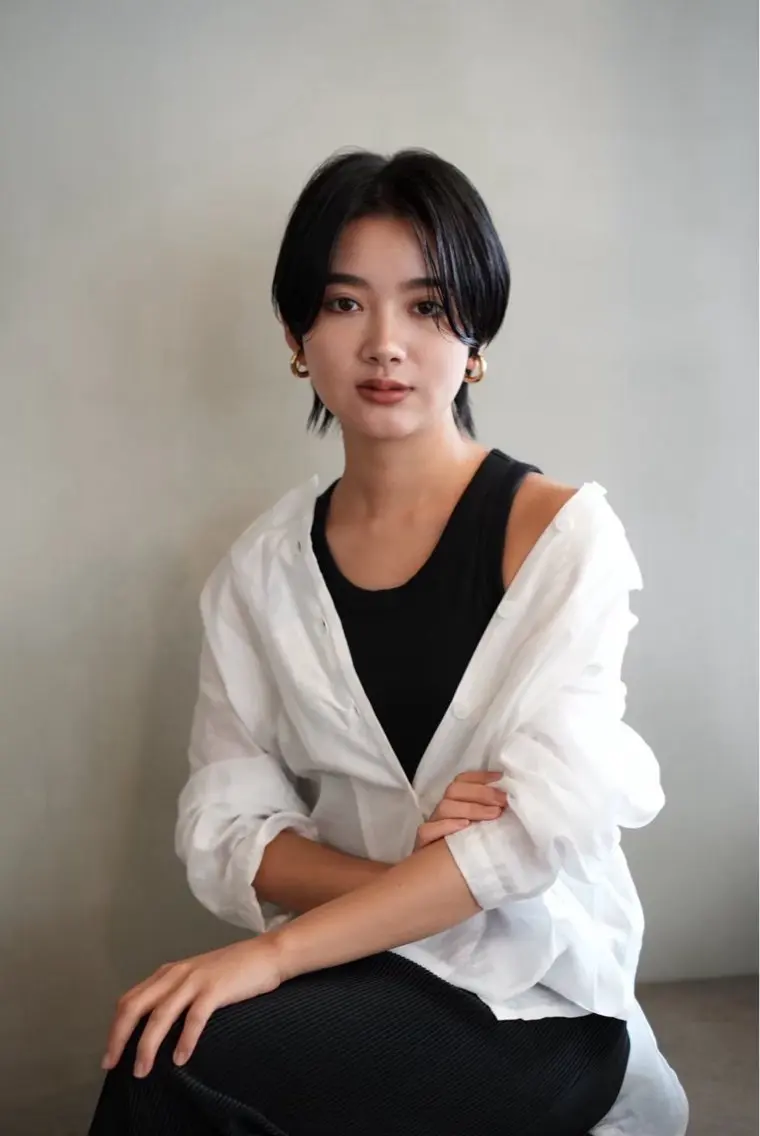 ショート カラー 加賀 千聖 /soigneのヘアスタイル
