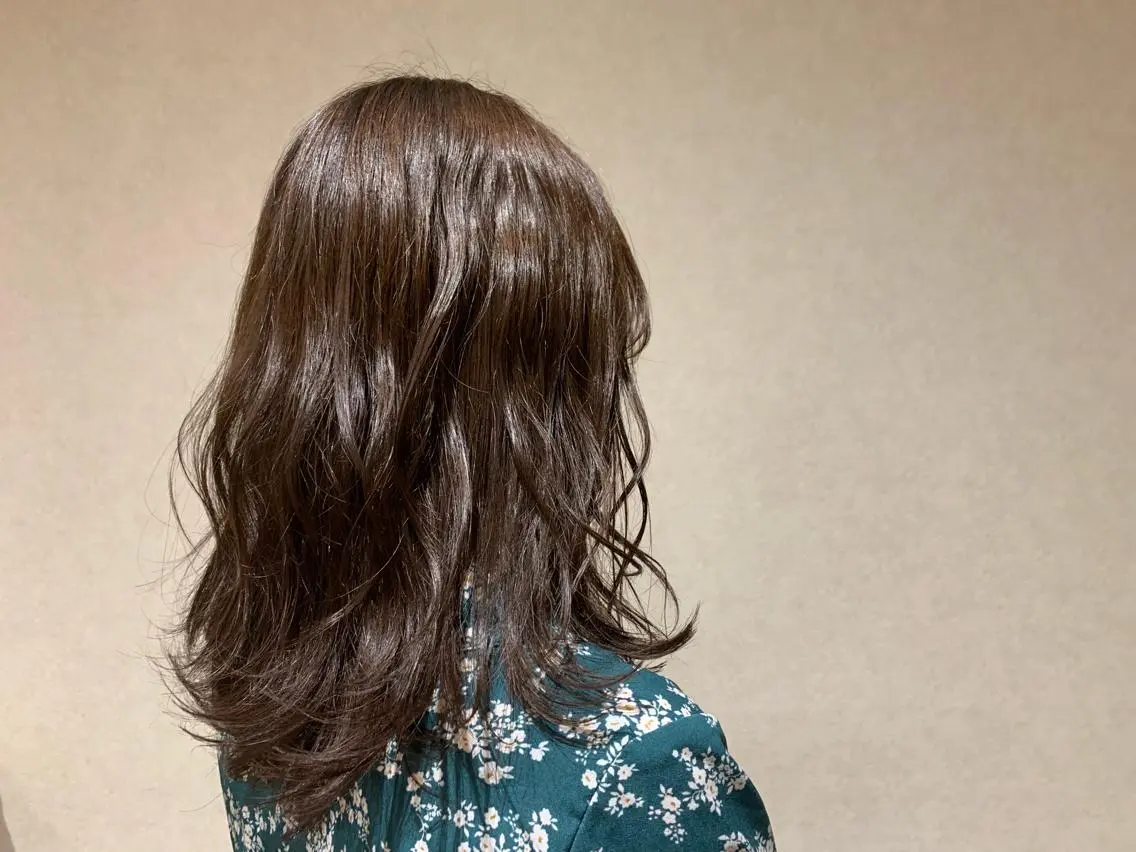 セミロング カラー カット ヘアカラー yamauchi mikuのヘアスタイル