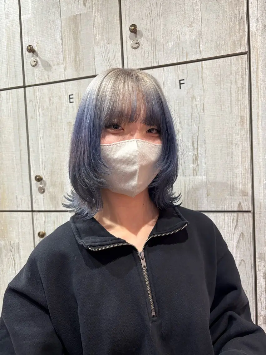 ショート カラー ブリーチ ケアブリーチ デザインカラー 似合わせレイヤー/ Wカラー🧸こころのヘアスタイル