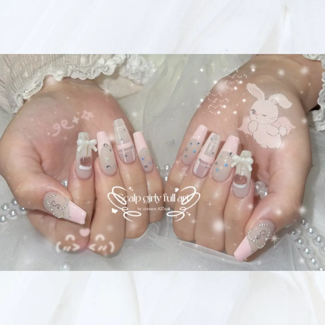 ネイル 長さ出し フラッシュネイル 韓国ネイル マグネットネイル ワンホンネイル ハンドネイル 827nail mayu🐈🐾のネイルデザイン