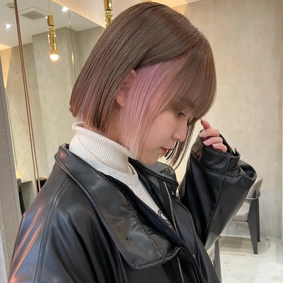 🎀期間限定🎀似合わせカット＋インナーカラー2回ブリーチ＋カラー＋キューティクル補修クイックトリートメントの写真