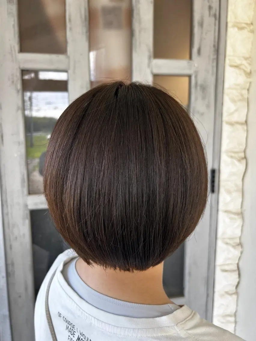 ショート ヘアカラー モデル募集🌷/ 艶カラー/大谷李緒奈のヘアスタイル