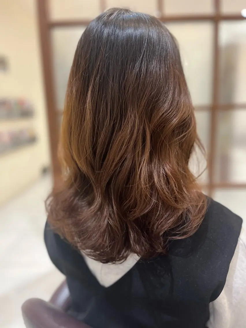 ミディアム パーマ ミディアムパーマ デジタルパーマ ツヅキ マスミのヘアスタイル