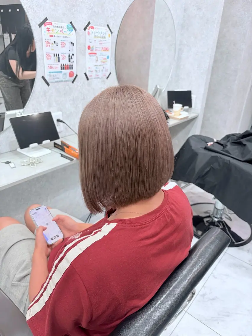 ショート 🦋ハイトーン🦋 石山 希理🦋のヘアスタイル