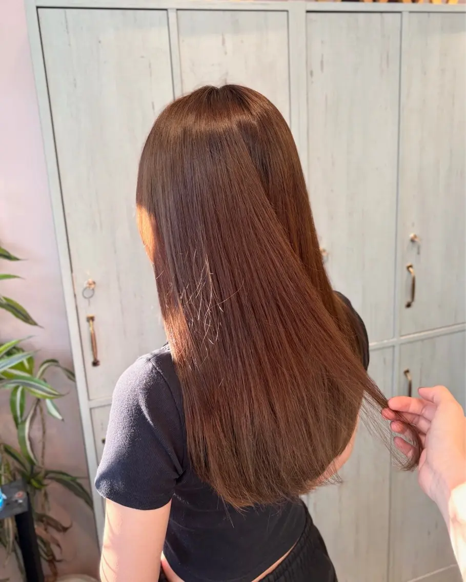 ロング カラー カット ヘアカラー 🌱なゆみ🌱透明感 /ナチュラル/高宮のヘアスタイル
