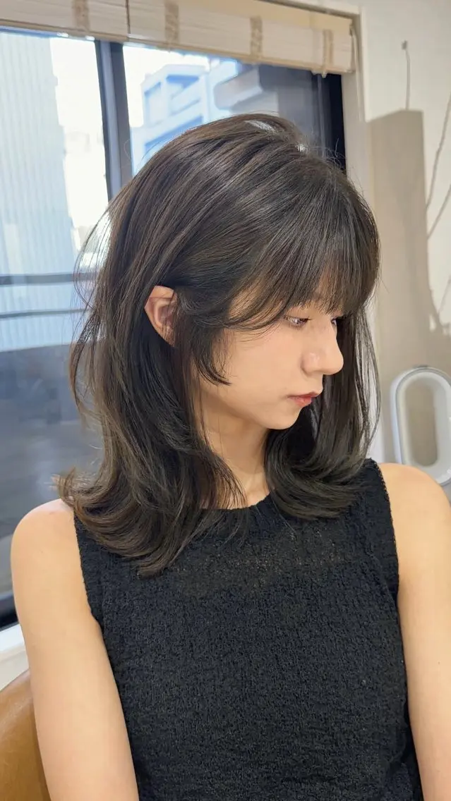 セミロング カット ヘアカラー トリートメント ロングレイヤー/ボブ レイヤー/菅野恭平のヘアスタイル