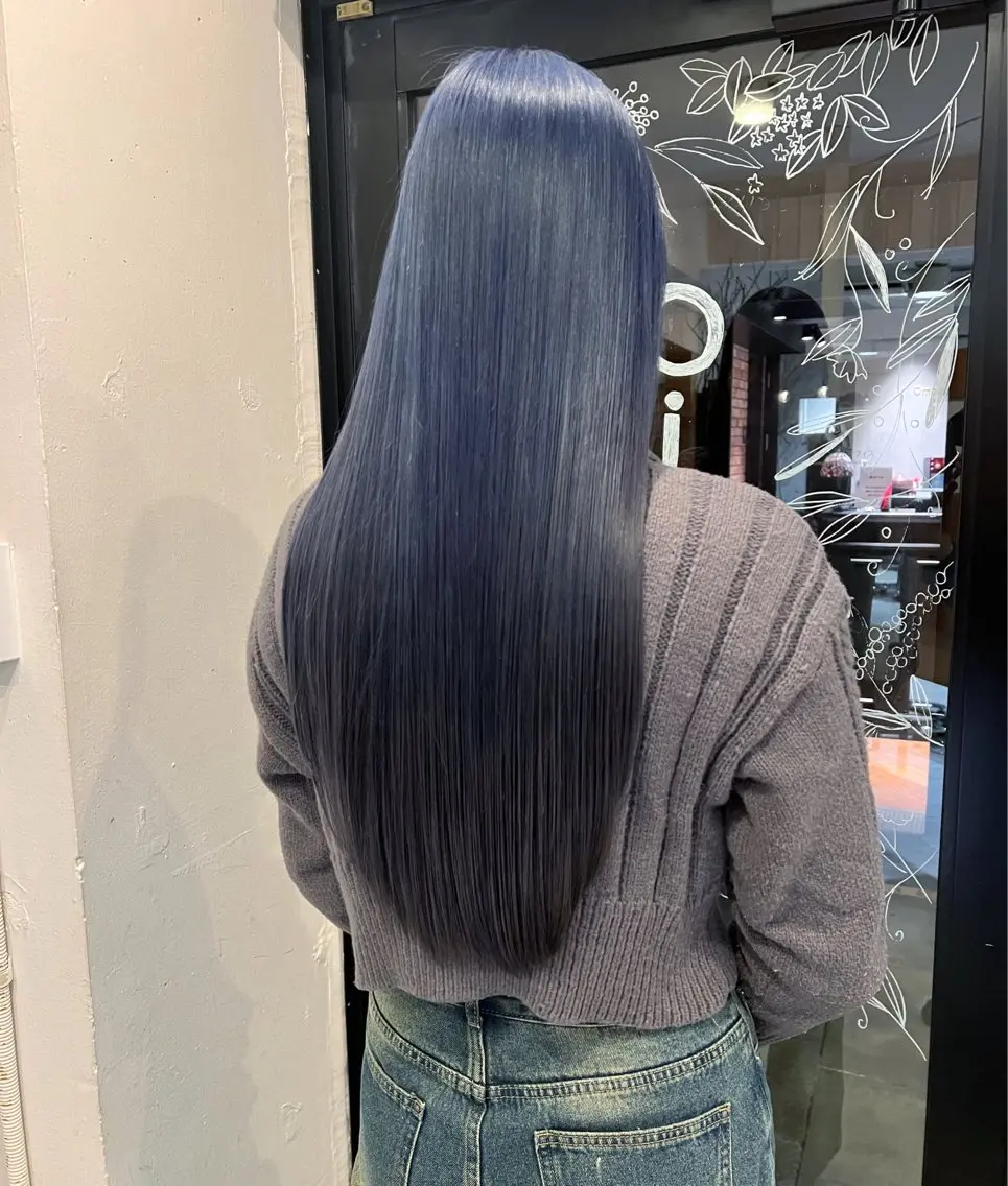 ロング カラー ブリーチ ケアブリーチ ヘアカラー トリートメント 艶髪カラー✨似合わせ No.1🥇渡辺康貴のヘアスタイル