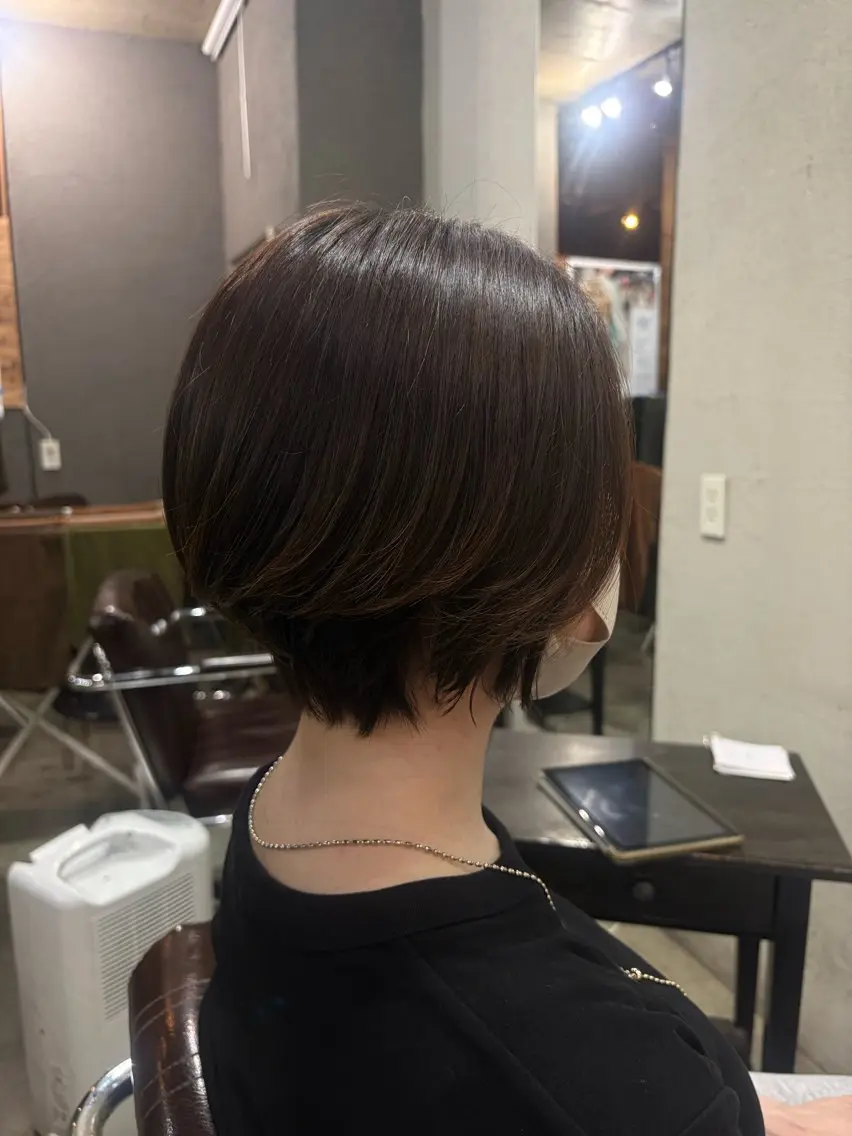 ショート ショートボブ ボブ ショートヘア カット ヘアカラー BULL松戸⭐️ 渡邉 春佳のヘアスタイル