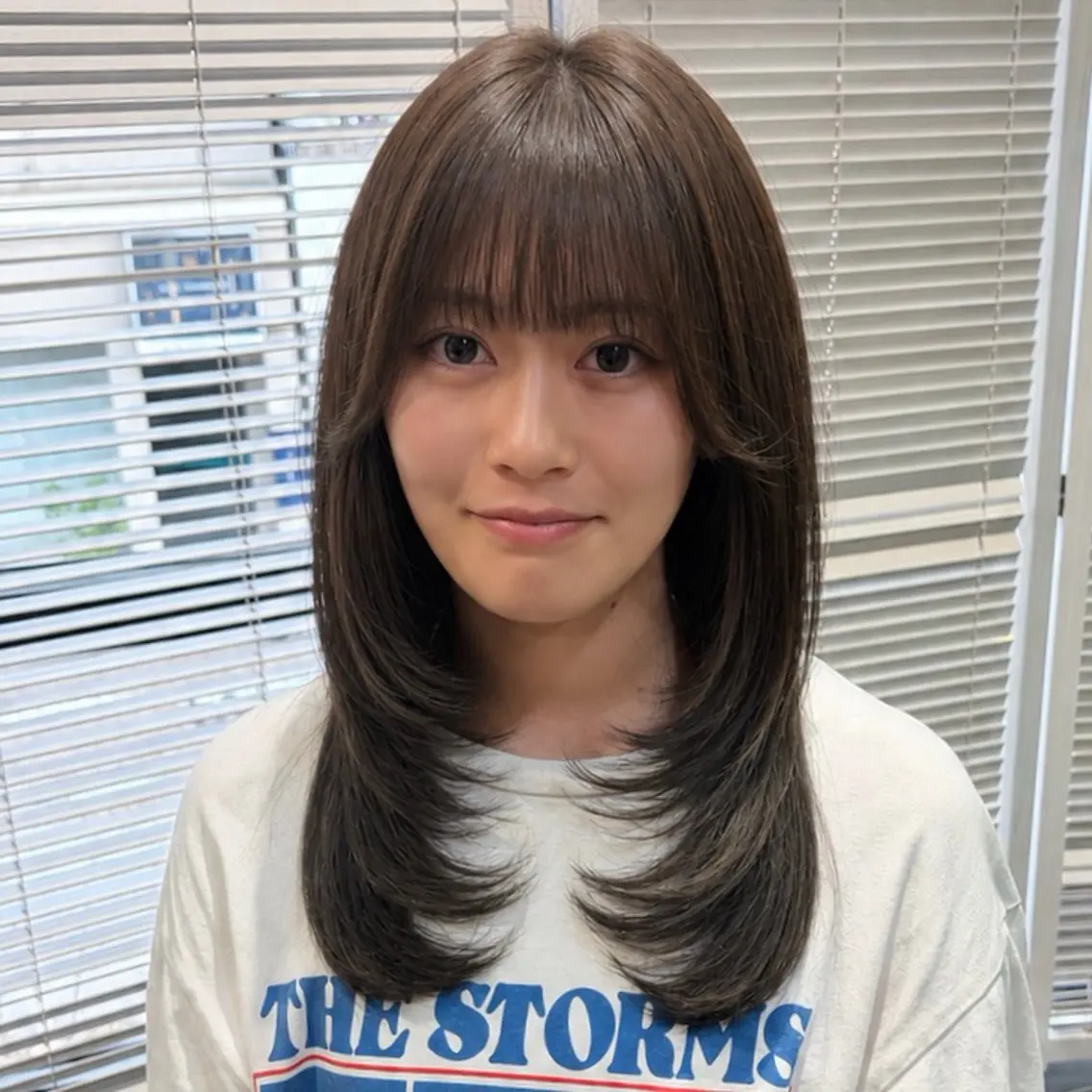 セミロング カット ヘアカラー トリートメント ruen大分駅店/ chitoseのヘアスタイル