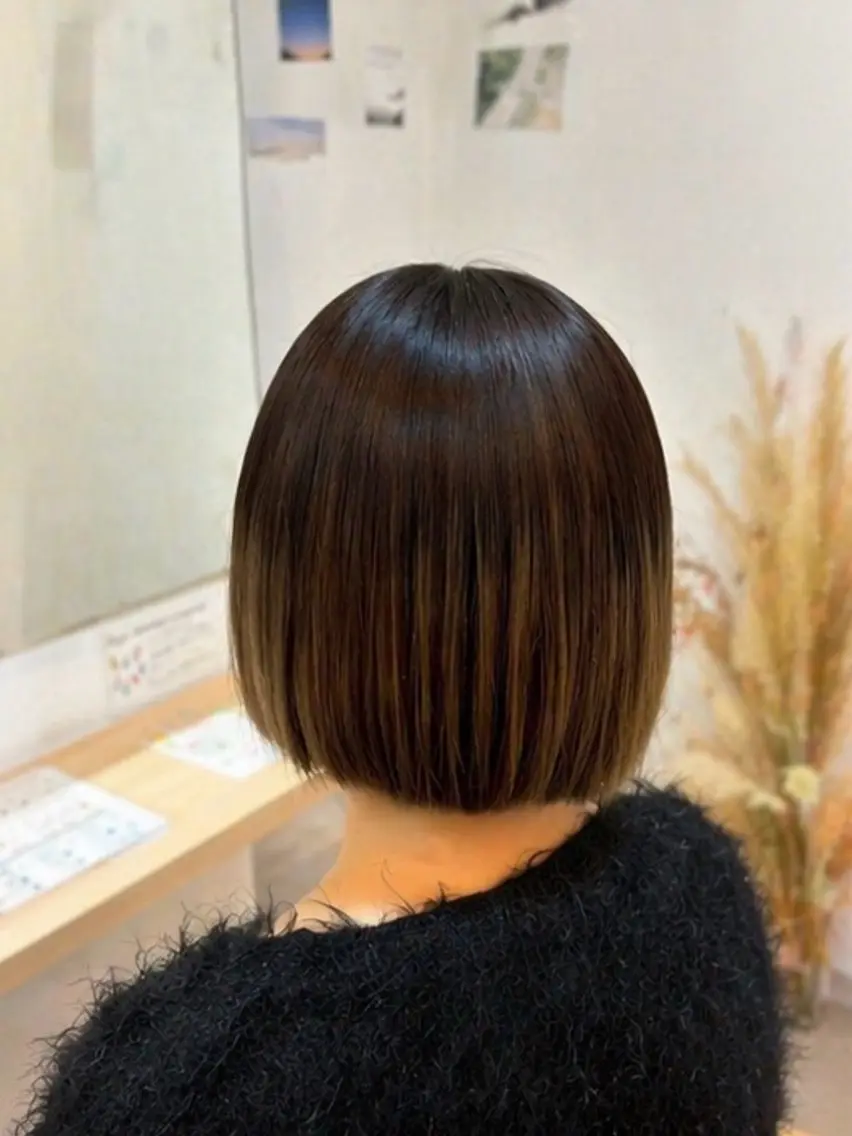 ショート カラー ボブ 似合わせカット 髪質改善カラー/ モトタニのヘアスタイル