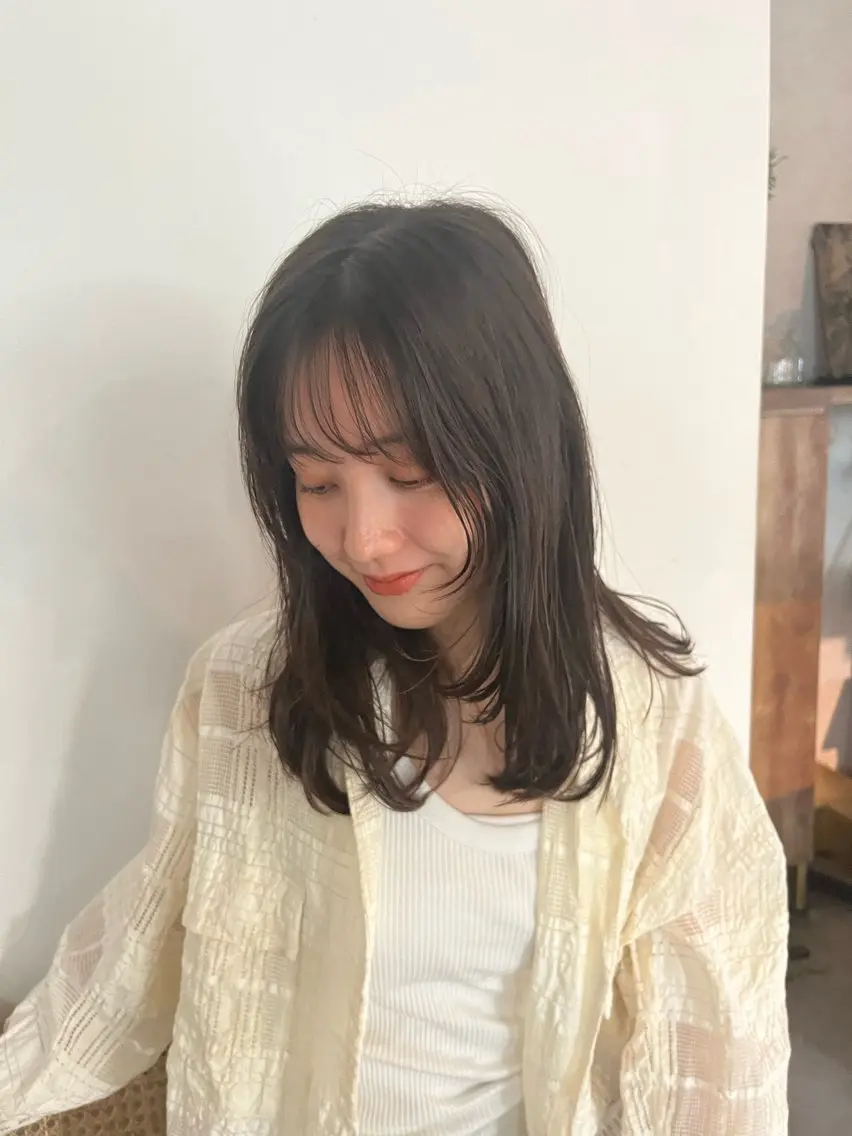 ロング カラー カット ヘアカラー 無料カットモデル募集 ／ueno aiのヘアスタイル