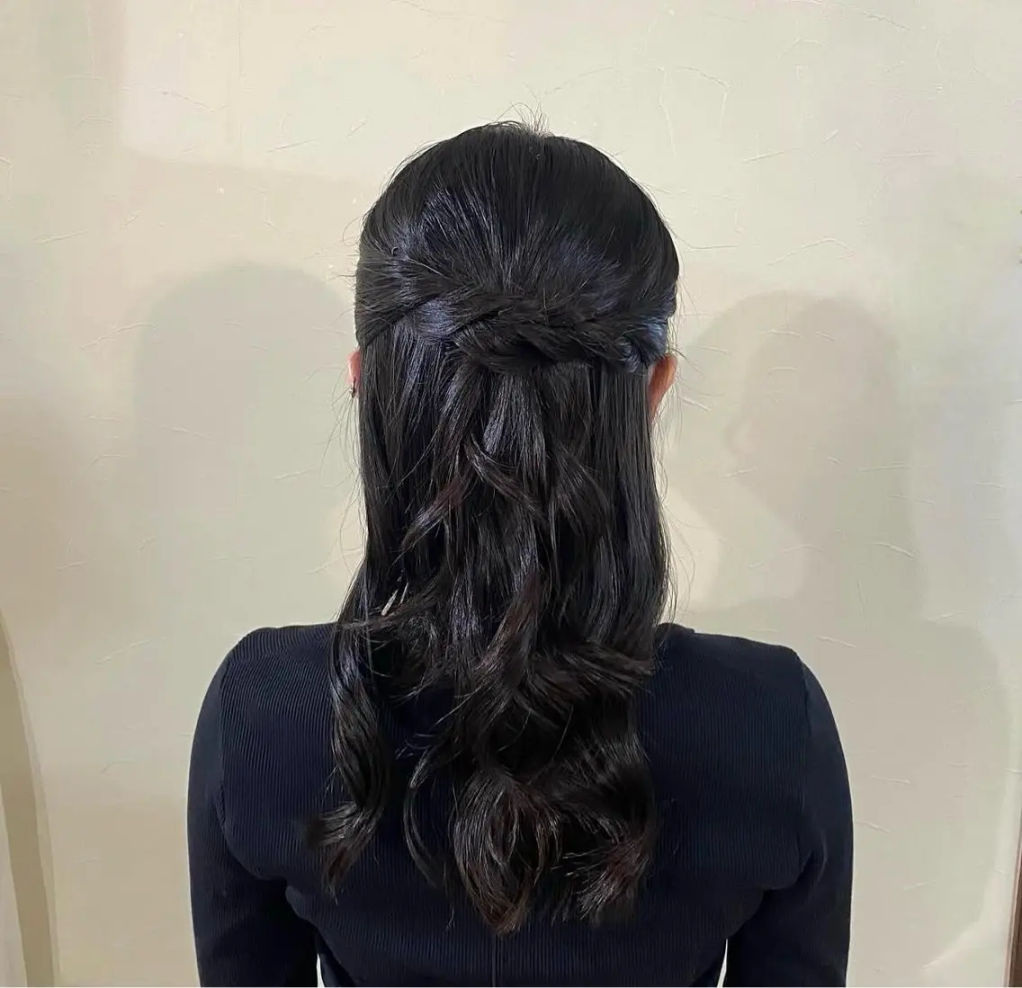 ヘアアレンジ ハーフアップ aya hair 水上のヘアスタイル