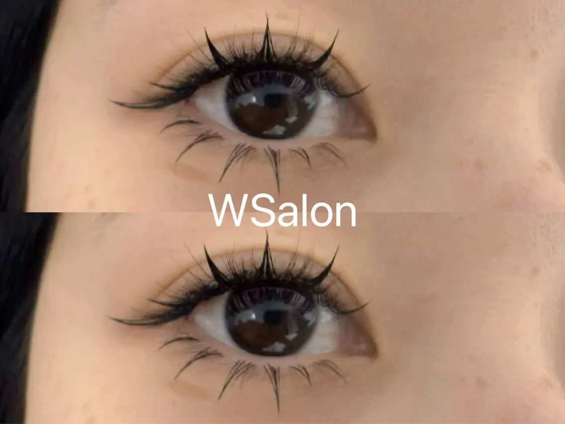 マツエク・マツパ 付け放題 下まつげエクステ ワンホンマツエク W Salon アイラッシュのマツエク・マツパデザイン