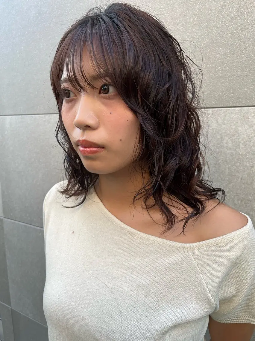 ロング パーマ デジタルパーマ カット パーマ 似合わせパーマ/ 山本銀次郎のヘアスタイル