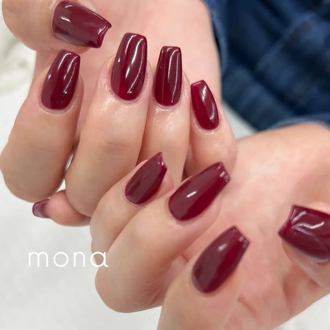 ネイル ワンカラーネイル ハンドネイル mona Maiのネイルデザイン