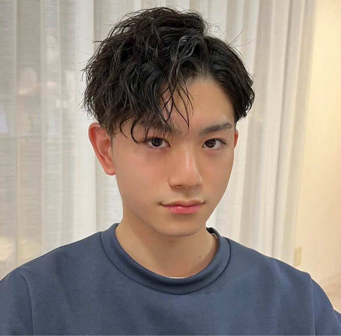パーマ メンズ メンズパーマ特化/ シャドウ/波巻/陸翔のヘアスタイル