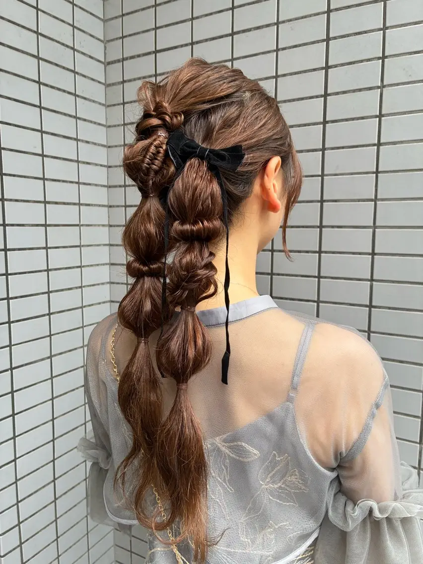 ヘアアレンジ 結婚式・ブライダル ボブ ヘアセット 🧡髪質改善💛 🌸SAKURA🌸のヘアスタイル