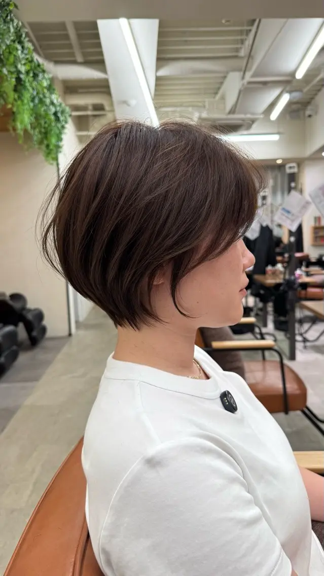 ショート カラー 似合わせカット ショートヘア カット ヘアカラー お悩み解決ショート/ 似合わせカット/といのヘアスタイル