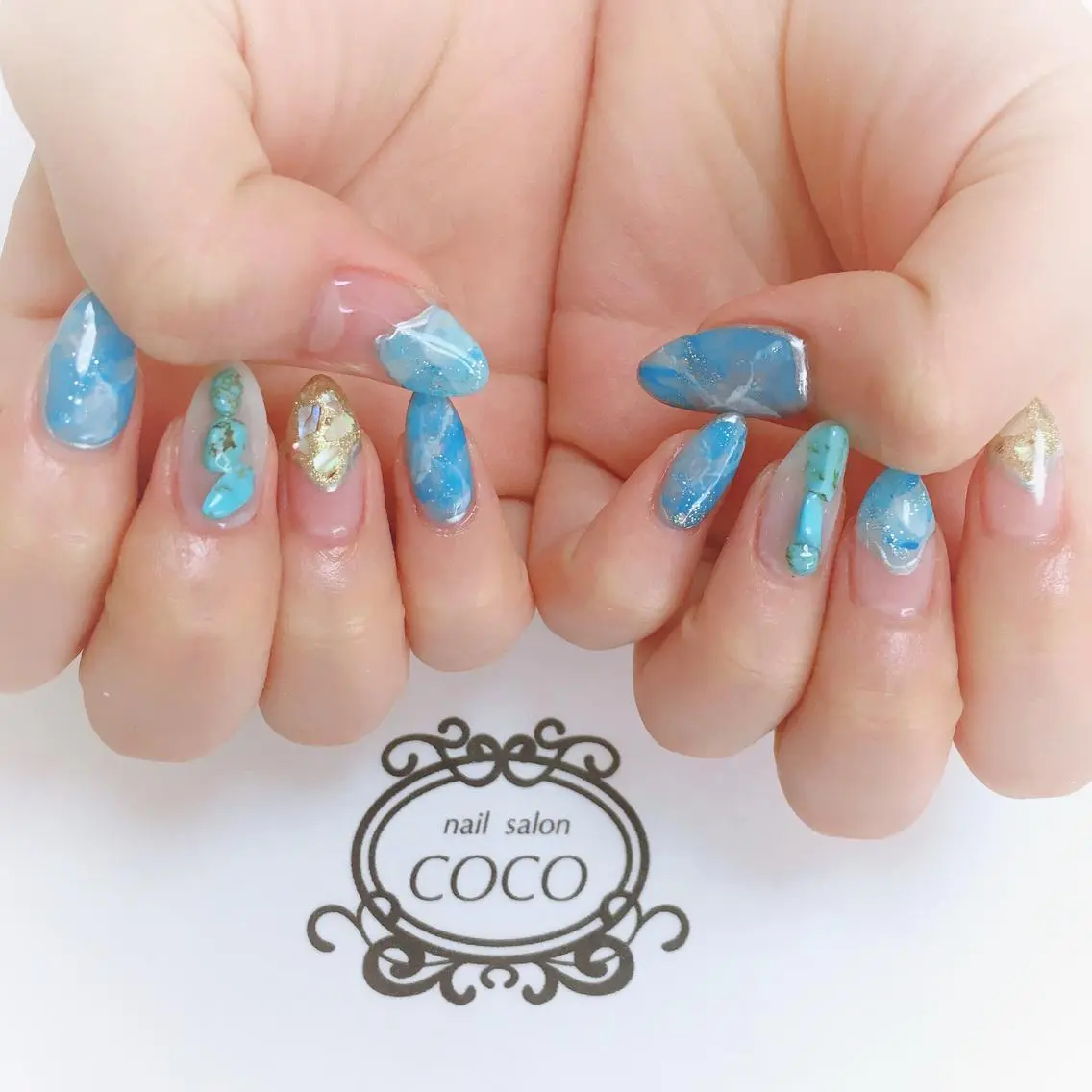 セミロング カラー パーマ ヘアアレンジ メンズ キッズ ネイル nail Berunaのネイルデザイン