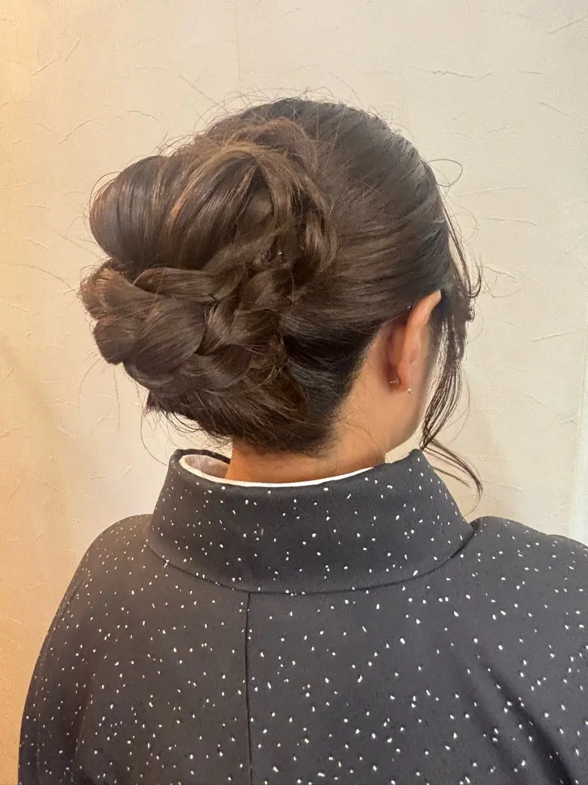 訪問着着付け（ヘアセット付き）の写真
