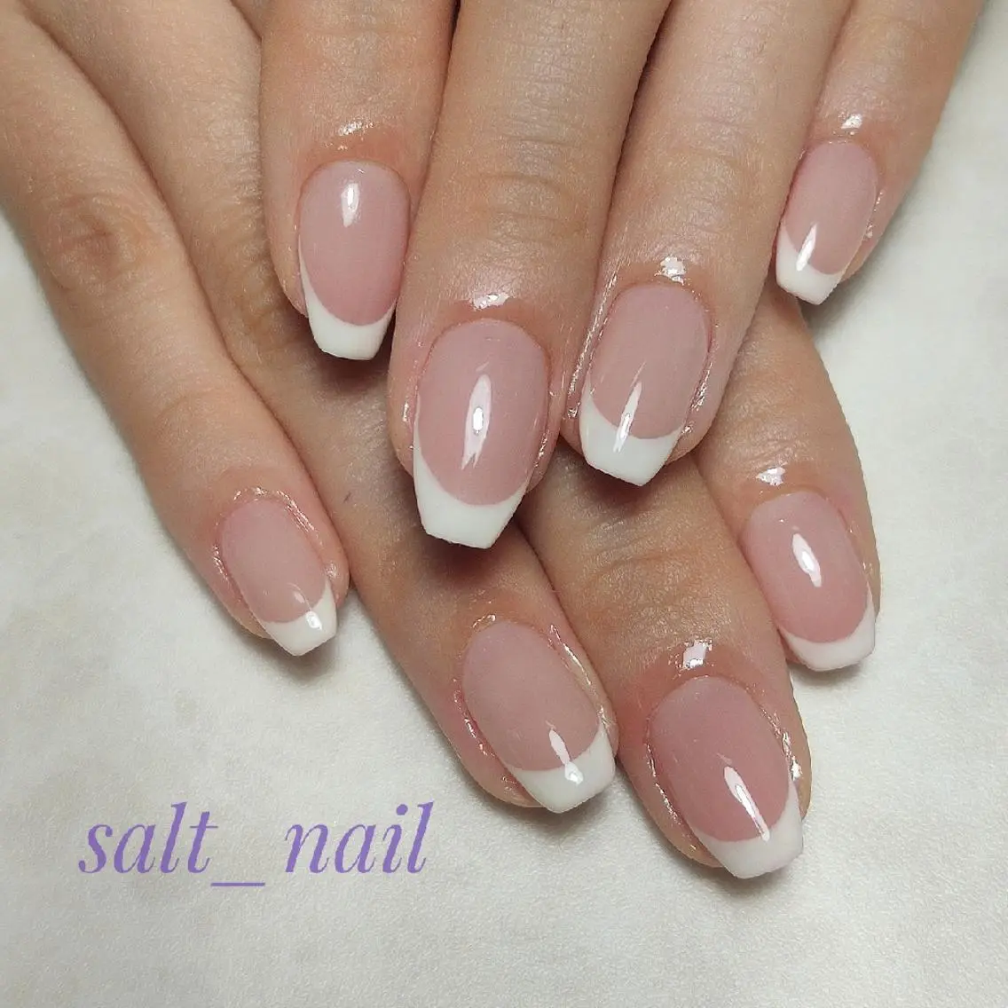 ネイル フレンチネイル 個人サロン saltnailのネイルデザイン