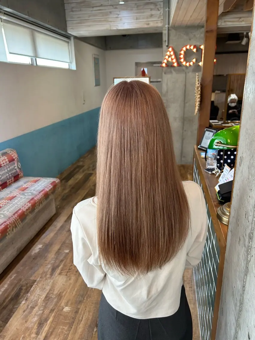 ロング カラー ヘアカラー トリートメント 🎨デザイン🥇 美髪・艶髪 日暮千敬のヘアスタイル