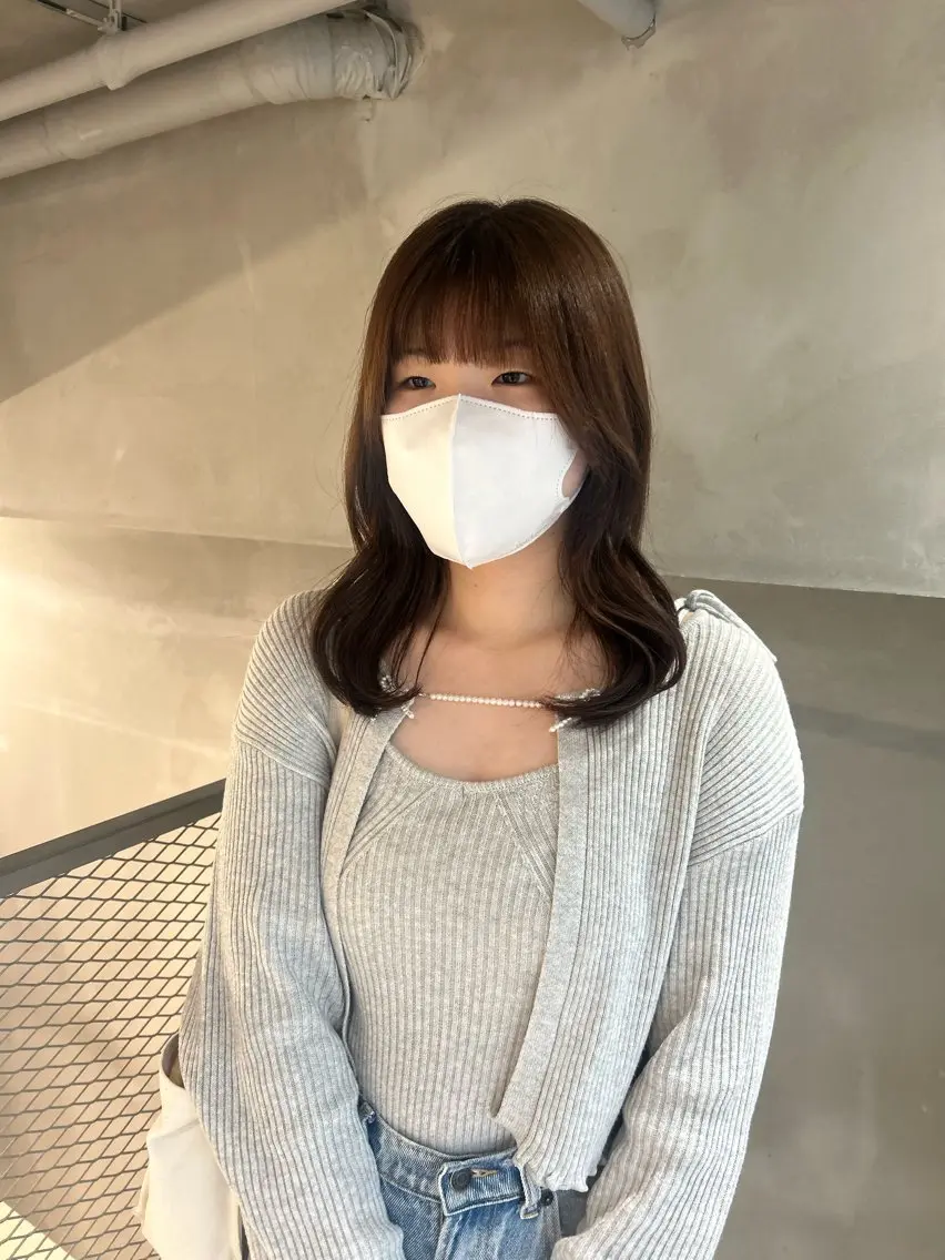 前髪カットの写真