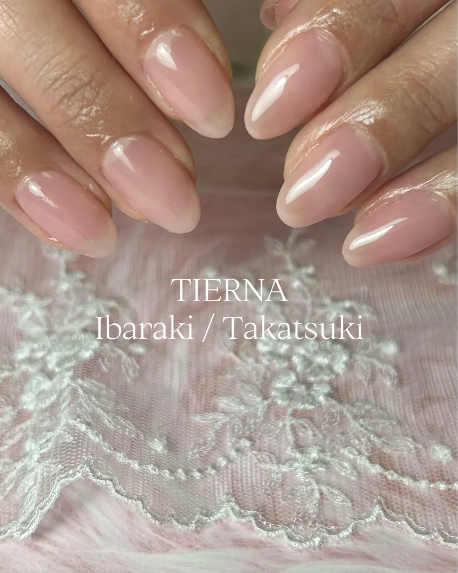 ネイル 桜ネイル ワンカラーネイル ピンク シンプルネイル 【ティエルナ】 えつこのネイルデザイン