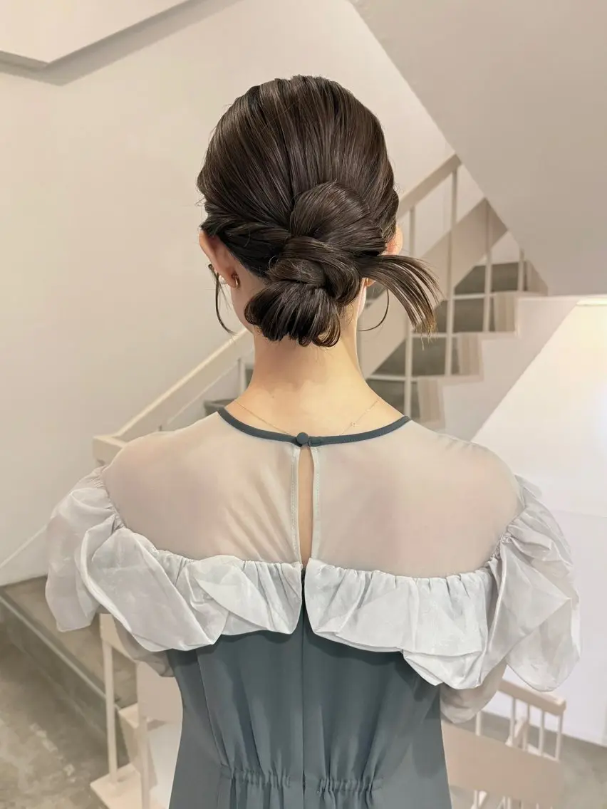ロング ヘアアレンジ 結婚式・ブライダル デート ヘアセット 谷川 未来のヘアスタイル