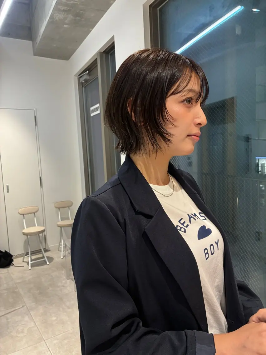ショート ボブレイヤー ボブ レイヤーカット カット ヘアカラー ボブカット/ norikaのヘアスタイル