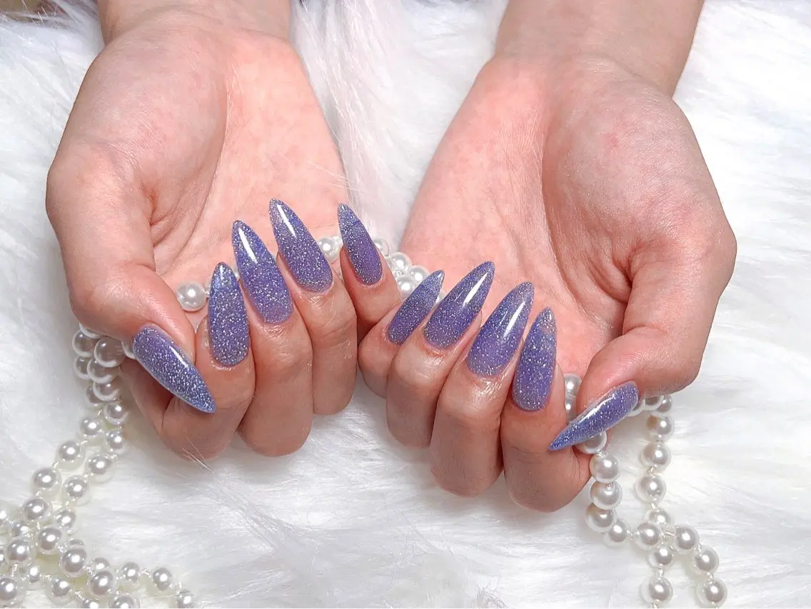 🎀チップスカルプ🎀マグネットorフラッシュネイル💅の写真