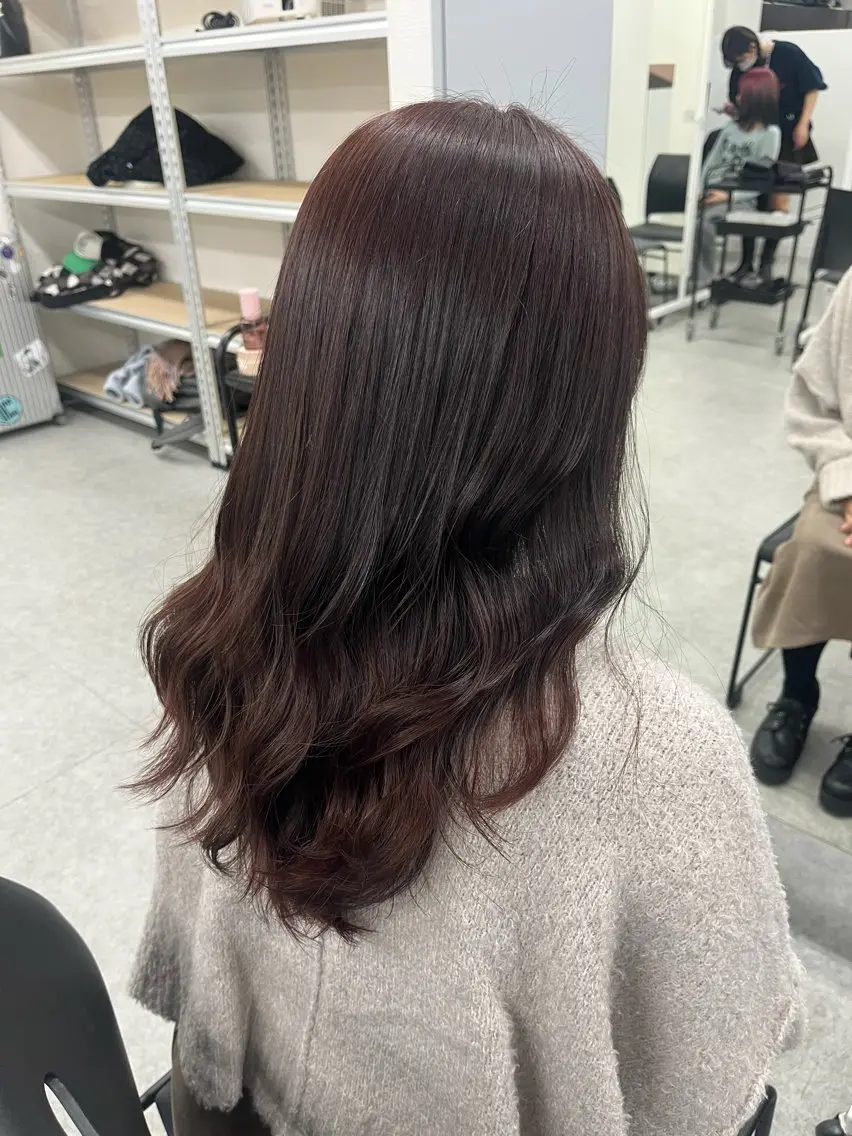 セミロング カット ヘアカラー 🤍セット簡単パーマ 🤍TAMAKIのヘアスタイル