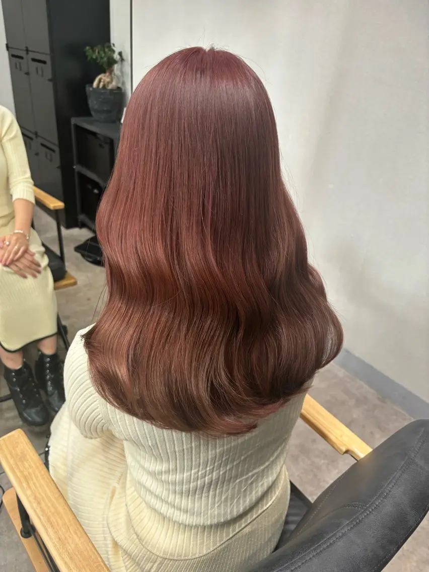 セミロング ブリーチなし暖色 💗AKARI💗のヘアスタイル