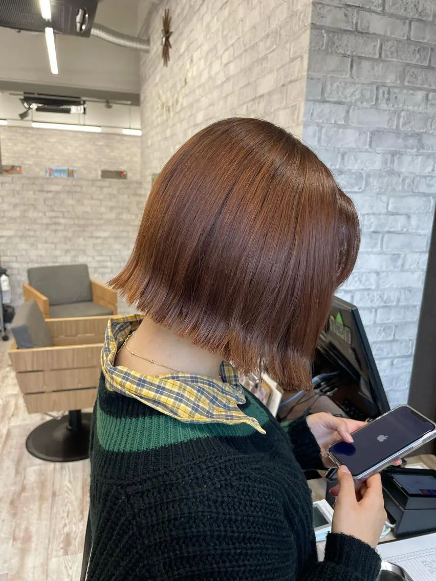 レディース《🌸学生限定🌸》毛先メンテナンスカット➕フルカラー+シルクトリートメント💖学生さんにも人気💖の写真