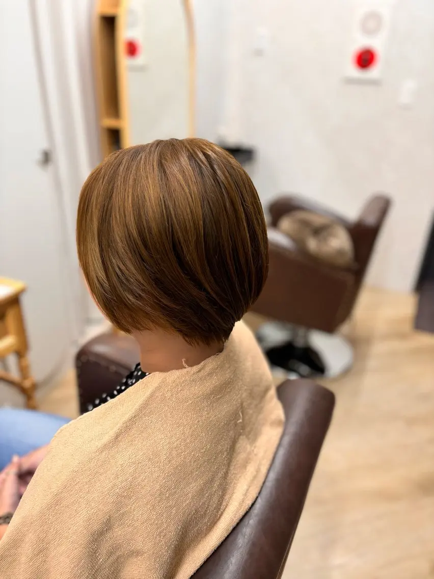 カラー ブラウンカラー ヘアカラー 高橋 唯のヘアスタイル